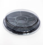 Plastic Round Food Platters with 6 Compartments