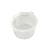 Plastic Sauce Container with Hinge Lid