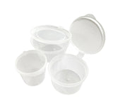 Plastic Sauce Container with Hinge Lid